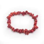 1tk Fashion s&uuml;nteetilisest korallik&auml;ev&otilde;ru, reguleeritavad punase koralliga purustatud kivi k&auml;ev&otilde;rud naistele meeste ehted, vaimne s&uuml;nnip&auml;evakingitus, igap&auml;evane kandmine 19 cm 19cm punane