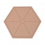 Table Coaster Eco-friendly Protective Hexagon Anti-skid Heat Insulation Placemat for Home roosa