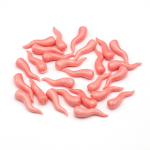 20 tk s&uuml;nteetilised korallihelmed 12x25 mm sarve kujuga poole auguga lahtised helmed ehete valmistamiseks DIY naiste kaelakee k&auml;ev&otilde;ru tarvikud 20Pcs/12x25mm