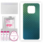 apgo Protective Skin Sticker for the back compatible with Honor Play5 VITALITY, Wrap Film, Foil, Vinyl - Pattern Carbon Chameleon CAKA1