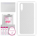 apgo Protective Skin Sticker for the back compatible with Umidigi X, Wrap Film, Foil, Vinyl - Pattern Transparent Carbon