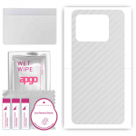 apgo Protective Skin Sticker for the back compatible with Vivo iQOO Neo8, Wrap Film, Foil, Vinyl - Pattern Transparent Carbon