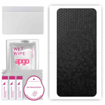 apgo Protective Skin Sticker for the back compatible with Umidigi F3, Wrap Film, Foil, Vinyl - Pattern Black Honeycomb