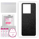 apgo Protective Skin Sticker for the back compatible with Vivo IQOO Neo6 India, Wrap Film, Foil, Vinyl - Pattern Black Honeycomb