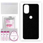 apgo Protective Skin Sticker for the back compatible with Motorola Moto G31, Wrap Film, Foil, Vinyl - Pattern Matte Black