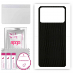 apgo Protective Skin Sticker for the back compatible with Xiaomi Poco X4 Pro, Wrap Film, Foil, Vinyl - Pattern Matrix