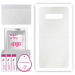apgo Protective Skin Sticker for the back compatible with Samsung Galaxy S10 Plus, Wrap Film, Foil, Vinyl - Pattern Matte Transparent