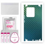 apgo Protective Skin Sticker for the back+sides compatible with Vivo V25e, Full Wrap Film, Foil, Vinyl - Pattern Carbon Chameleon CAKA1