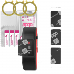 3x apgo MATTE Hybrid protective glass compatible with Garmin Vivosport, flexible nano glass, great replacement for tempered glass, scratch-resistant,