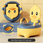 Beebi WC Poiste T&uuml;drukute Potitreening Lapse Potitool Ergonoomiline Tool Mugavad Tualettruumid Taburetid Lastele Kingitus WC Potiistmed 6M-5Y kollane