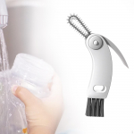 Bottle Brush Cleaner 3 in 1 Lid Cleaning Portable Home Reusable Crevice for Gaps oranž
