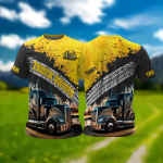 Veoautojuhi T-s&auml;rk meestele 3D tr&uuml;kitud l&uuml;hikeste varrukatega vabaaja meeste riided Veoautojuhi t&ouml;&ouml;vorm T-s&auml;rk Suur T-s&auml;rk 4XL