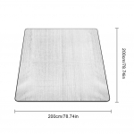 Veekindel matkamatt Niiskuskindel alumiiniumfooliummatt 78x78-tolline alumiiniumfooliumist alus koos hoiukotiga &otilde;ues asuvate rannaparkide jaoks CHINA