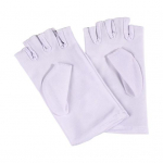 1 paar p&auml;evitusvastaseid kindaid, elastne, hingav, k&uuml;&uuml;nte tihedus, s&otilde;rmedeta spandex, s&otilde;itmine, UV-kaitse valge