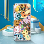 Anime Pokemon Eevee telefoni&uuml;mbris Xiaomi Mi Poco X3 NFC M3 Pro F3 GT M4 F1 12 11 Lite 12X 10T Note 10 9T l&auml;bipaistev pehme kate jaoks Mi Note 10