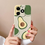 &Uuml;mbrised Tecno Spark 20 20C Pop 8 Pova 6 Pro Itel A18s A70 tagakaas P&auml;ris lilleline avokaado matt silikoon Pehme kaamerakaitse mood telefonikotid itel P55 5G