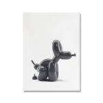 Naljakad tualettruumi seinakunsti plakatid Abstraktsed &otilde;hupallikoera plakatid ja v&auml;ljatr&uuml;kid Kaasaegsed seinapildid vannitoa seinakujunduseks 50x70cm No Framed