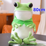 Uus Kawaii konnakost&uuml;&uuml;miga pehmo m&auml;nguasi Pehme t&auml;idisloom Armas m&uuml;ts Suured silmad Anime nukk Beebi kaisupadi Laste poisi s&uuml;nnip&auml;evakingitused 80cm green