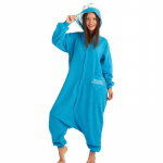 K&uuml;psisekoletise Cosplay Kost&uuml;&uuml;m Kigurumi Anime &Uuml;heosaline Pidžaama Talvine Koduriietus L sinine