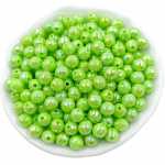 6 mm AB eredav&auml;rvilised lahtised helmed 50 tk Mood mitmek&uuml;lgsed kuulhelmed DIY ehtetarvikud Creative Candy Color akr&uuml;&uuml;ltarvikud roheline