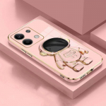 Luksuslik Astronauti pehme telefoni&uuml;mbris Xiaomi Redmi Note 13 13ProPlus 13C 12S 12C 1S 10A 10C 9S POCO X6 M6Pro alusega silikoonkate Redmi Note12 4G roosa