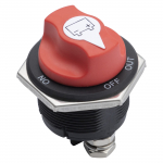 Aku eraldusl&uuml;liti 12 V / 24 V 200 A, 2 kontaktiga sisse/v&auml;lja l&uuml;liti L&otilde;ppl&uuml;liti auto aku eraldusl&uuml;liti Peatoitel&uuml;liti s&otilde;iduki paadiautole 5.8*5*5cm punane/must