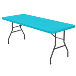 3 suurusega elastsest liibuvast kangast ristk&uuml;liku laudlina kokkuklapitavad lauad pestavad piknikulaagrid sise- ja v&auml;listingimustes kasutatavad lauakatted 30x72inch(76x183cm) taevasinine v&auml;rv