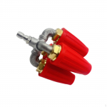 4000 PSI Pressure Rotating Spray Nozzle 1/4 inch Quick Connect Stainless Steel Connector sinine