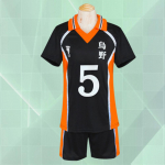 Anime Haikyuu Cosplay kost&uuml;&uuml;m Karasuno keskkooli v&otilde;rkpalliklubi Hinata Shyouyou Kageyama spordir&otilde;ivad kampsunid Halloweeni kingitused XL