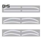 1 komplekti kulmude &scaron;ablooni kleebis 3 stiiliga &uuml;hekordselt kasutatav kulmude kujundamise kaardistamise kaart Kulmude v&auml;rvimise t&auml;toveeringuga abimalli toonimise kleebis Sets