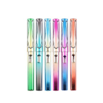 6 tk/komplekt Gradient v&auml;rvilised kustutuskummiga igavesed pliiatsid, igavene tindivaba kirjutuspliiats kooli kontorisse
