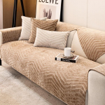 Wave Lines Soild Color Diivanikatted K&auml;ter&auml;tik Universaalne Pehme &Scaron;enill Diivanikate Elutoa Erkeriakna padjake L-kujuline diivanikaunistus 45x45cm pillowcase valge