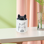 Kassi s&auml;ilituspurk kohviubade konteiner kaanega &otilde;hukindel soolapudel talumaja jaoks Small