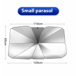 Auto p&auml;ikesevari vihmavari Esiklaas Kokkupandav eesmine p&auml;ikesevari vihmavari t&uuml;&uuml;pi p&auml;ikesevari autoaknale Suvised p&auml;ikesekaitsetarvikud 110*125*65cm