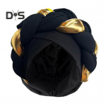 Naiste m&uuml;ts keerutatud kootud k&otilde;rge elastsusega libisemisvastane nokam&uuml;ts, v&auml;rviga sobiv etniline stiil L&auml;his-Ida piirkond traditsiooniline vintage tuulekindel juuste kaitse kollane