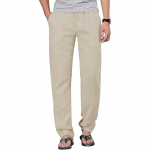 Meeste puuvillased linasest n&ouml;&ouml;riga p&uuml;ksid elastne v&ouml;&ouml;koht vabaaja joogap&uuml;ksid rannap&uuml;ksid kottis lahtised meeste dressip&uuml;ksid XXL