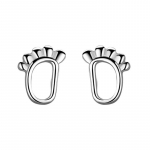 Footprint Stud K&otilde;rvar&otilde;ngad Naiste Mood Lihtne &Otilde;&otilde;nes Foot Trace K&otilde;rvar&otilde;ngad V&auml;rske V&auml;rske Korea versioon Ni&scaron;ikujundus Aksessuaarid