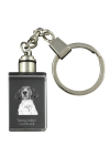 Treeing Walker Coonhound - Crystal key ring with dog photo, illuminated key ring, unique gift by Art-Dog brand