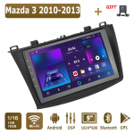 Android Carplay Autoraadio Mazda 3 2010-2013 jaoks Multimeediam&auml;ngija Pea&uuml;ksus Stereo GPS-navigatsioon BT WIFI 4+64GB 1+16GB