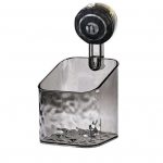 Vannitoa hoiurest Seinale paigaldatav, l&ouml;&ouml;givaba, kleepuv, v&auml;ga kleepuv, libisemisvastane, l&auml;bipaistev, suurep&auml;rane kandev&otilde;ime, suure mahutavusega drenaažihoidla S valge