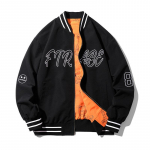 Kahepoolne mantel Meeste lahtine kahepoolne pluss Fat Plus Size Bomber jope L