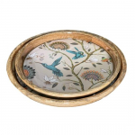 2 &uuml;mmarguse serveerimisaluse komplekti l&auml;bim&otilde;&otilde;t 35 cm . Kunstiline epoks&uuml;vaik