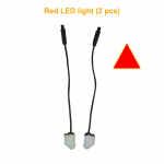 Auto pimeala seires&uuml;steem BSD-objektiivi valgusalarm Radari ohutusjuhtimine Ultraheli andur, kauguse andur, s&otilde;iduraja vahetamise abivahend 2pcs/set punane