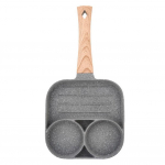 Praepann 4 auguga munaomleti pannkoogi keetmine kleepumatu ruudukujulise panniga k&ouml;&ouml;k A