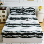 Lilletr&uuml;kis Deep Pocket kuninganna voodilinade komplekt - 3 arvutit pehmest mikrokiust kuninganna voodilinad Deep Pocket pleekimiskindlad voodipesu linad ja padjap&uuml;&uuml;rid 140x200+25cm+2 pillowases