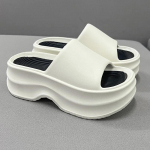 2024. aasta suvi uus mood &uuml;mmargune varvas, avatud varvas, paks tald, veekindel platvorm, &uuml;hev&auml;rviline, mugavad sussid naiste kingad 36 must