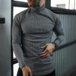 Meeste Turtleneck Pikkade Varrukatega Slim Pullover Sviiter S&auml;rgi Pluus Top M