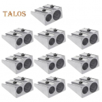 Magneesiumist pliiatsiteritaja Kahe auguga ergonoomilise k&auml;epidemega mitmek&uuml;lgne kasutamine kompaktse suurusega kaasaskantav k&auml;eshoitav pliiatsiteritaja 10 pcs