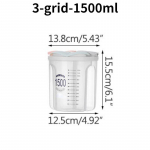 K&ouml;&ouml;gi hoiukast Toiduhoidla kast K&ouml;&ouml;gitarbed Teraviljapaak niiskuskindlad suletud purgid 3 grid-1500ml