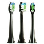 1 tk asendusharjapead Philipsi HX6064 HX6930 HX6730 Sonic elektrilise hambaharja vaakum-pehme DuPont harjastega otsikud must